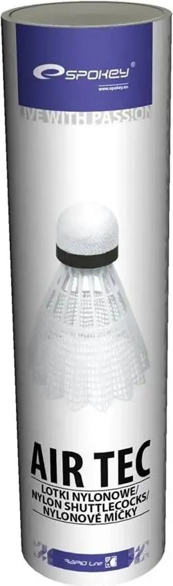 Spokey AIR TEC Badminton-Körbe, 6 Stück, Nylon